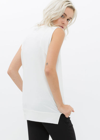 Rib Contrast Muscle Tank Top