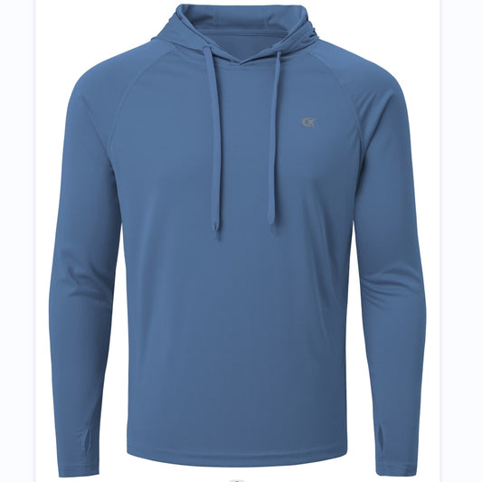 Men's Long Sleeve Rash Guard Hoodie