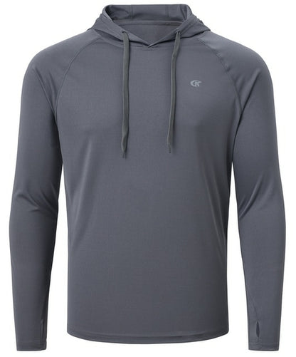 Men's Long Sleeve Rash Guard Hoodie