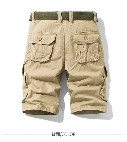 Foreign trade shorts men's summer straight shorts men's loose plus size casual pants outdoor sports tooling shorts men