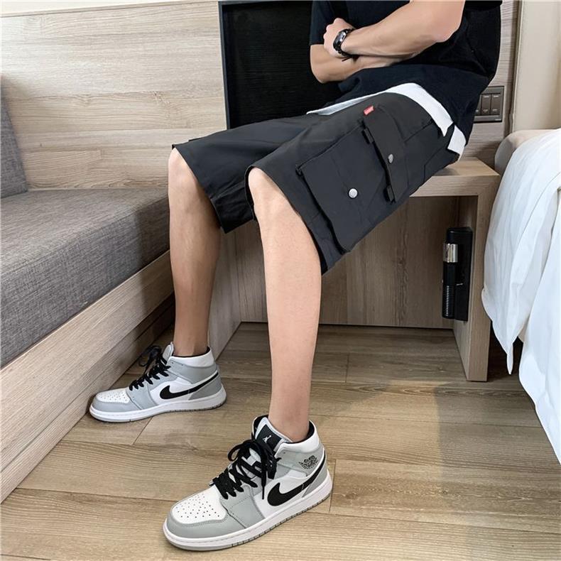 Cargo Shorts Men's Outer Wear Summer Sports Trendy Brand Student Loose All-match Fashionable Men's Casual Five-point Pants Men's