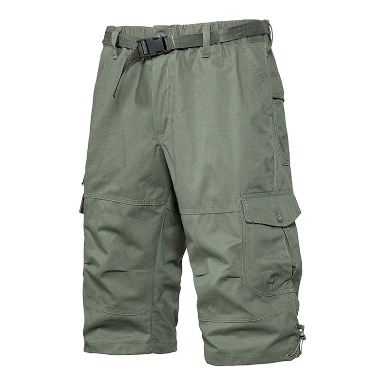 Summer Thin Men's Five-point Pants Loose Straight All-match Seven-point Trendy Brand Thin Casual Workwear Shorts for Men