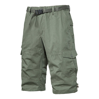Summer Thin Men's Five-point Pants Loose Straight All-match Seven-point Trendy Brand Thin Casual Workwear Shorts for Men