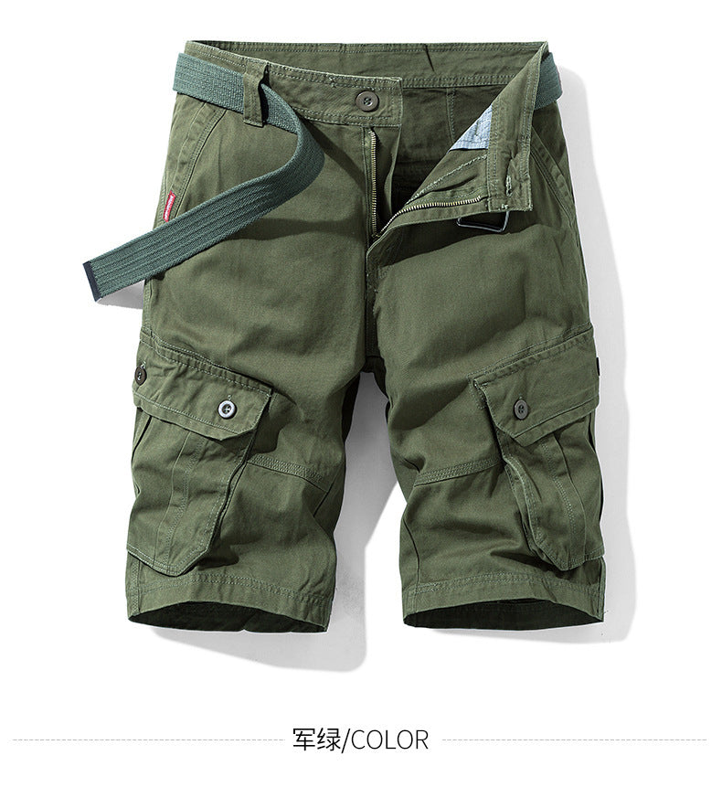 Foreign trade shorts men's summer straight shorts men's loose plus size casual pants outdoor sports tooling shorts men
