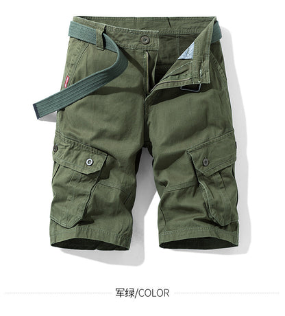 Foreign trade shorts men's summer straight shorts men's loose plus size casual pants outdoor sports tooling shorts men