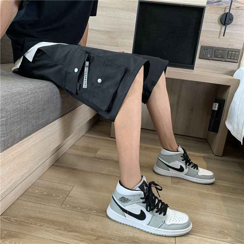 Cargo Shorts Men's Outer Wear Summer Sports Trendy Brand Student Loose All-match Fashionable Men's Casual Five-point Pants Men's