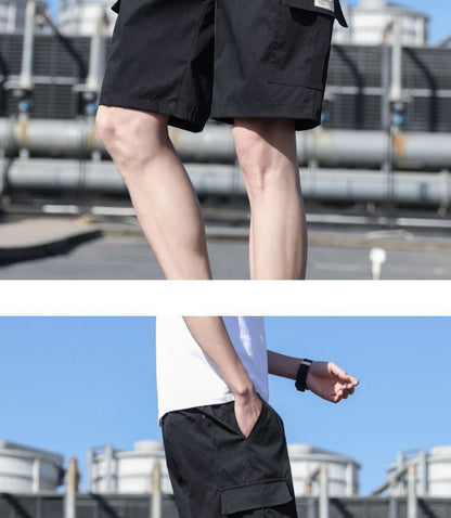 Cargo Shorts Men's Outer Wear Summer Sports Trendy Brand Student Loose All-match Fashionable Men's Casual Five-point Pants Men's