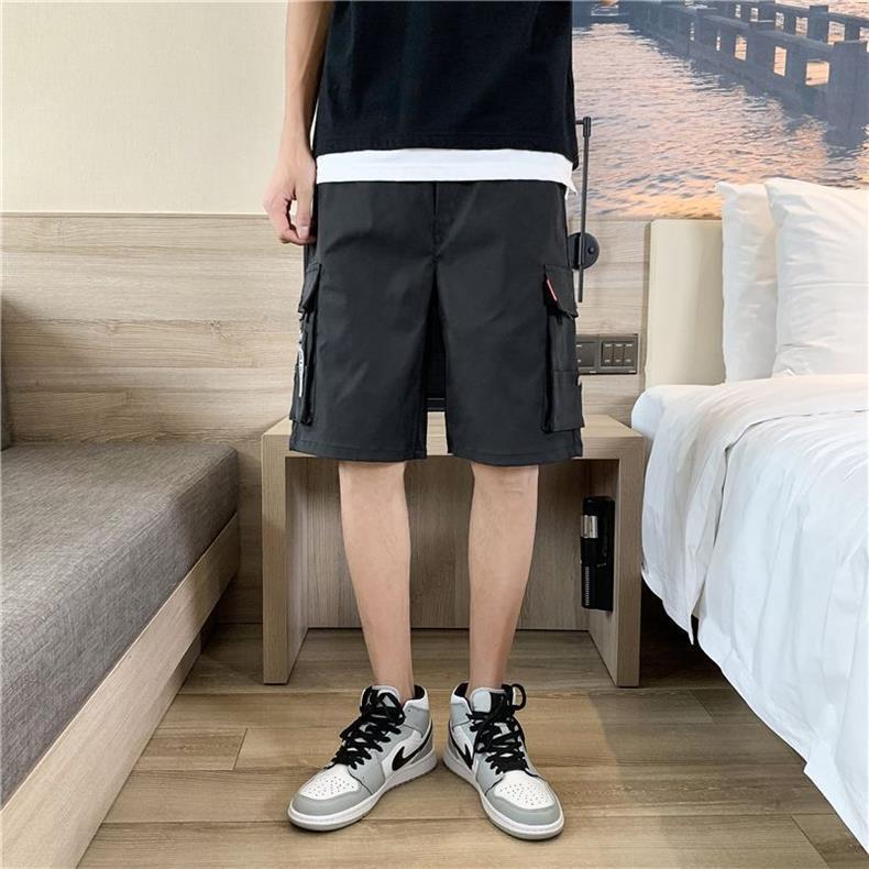 Cargo Shorts Men's Outer Wear Summer Sports Trendy Brand Student Loose All-match Fashionable Men's Casual Five-point Pants Men's