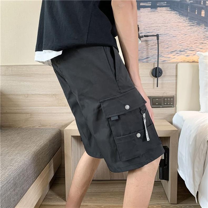 Cargo Shorts Men's Outer Wear Summer Sports Trendy Brand Student Loose All-match Fashionable Men's Casual Five-point Pants Men's