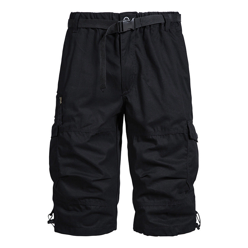 Summer Thin Men's Five-point Pants Loose Straight All-match Seven-point Trendy Brand Thin Casual Workwear Shorts for Men