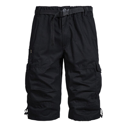 Summer Thin Men's Five-point Pants Loose Straight All-match Seven-point Trendy Brand Thin Casual Workwear Shorts for Men
