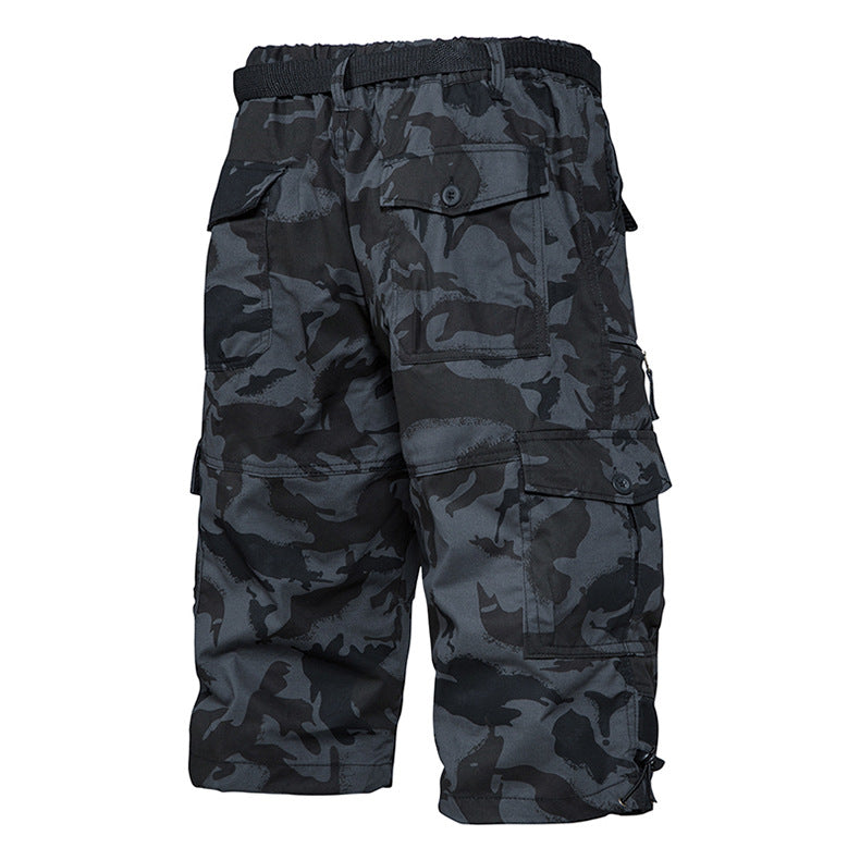 Summer Thin Men's Five-point Pants Loose Straight All-match Seven-point Trendy Brand Thin Casual Workwear Shorts for Men