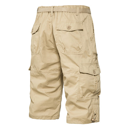 Summer Thin Men's Five-point Pants Loose Straight All-match Seven-point Trendy Brand Thin Casual Workwear Shorts for Men