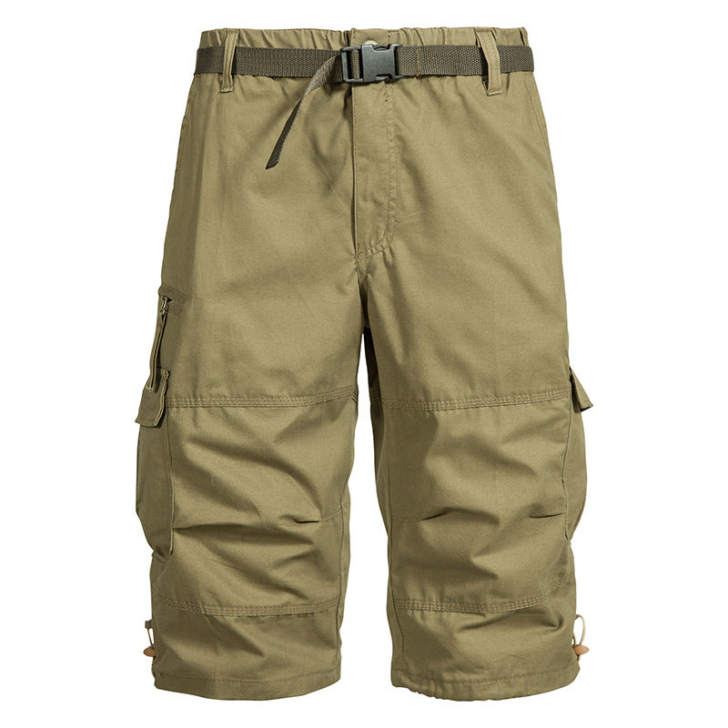 Summer Thin Men's Five-point Pants Loose Straight All-match Seven-point Trendy Brand Thin Casual Workwear Shorts for Men