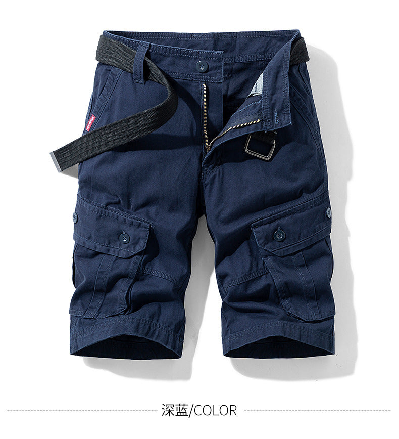 Foreign trade shorts men's summer straight shorts men's loose plus size casual pants outdoor sports tooling shorts men