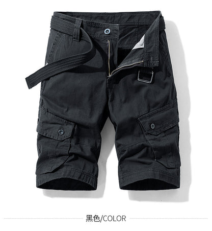 Foreign trade shorts men's summer straight shorts men's loose plus size casual pants outdoor sports tooling shorts men