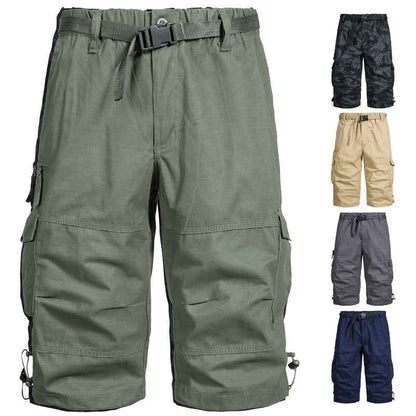 Summer Thin Men's Five-point Pants Loose Straight All-match Seven-point Trendy Brand Thin Casual Workwear Shorts for Men