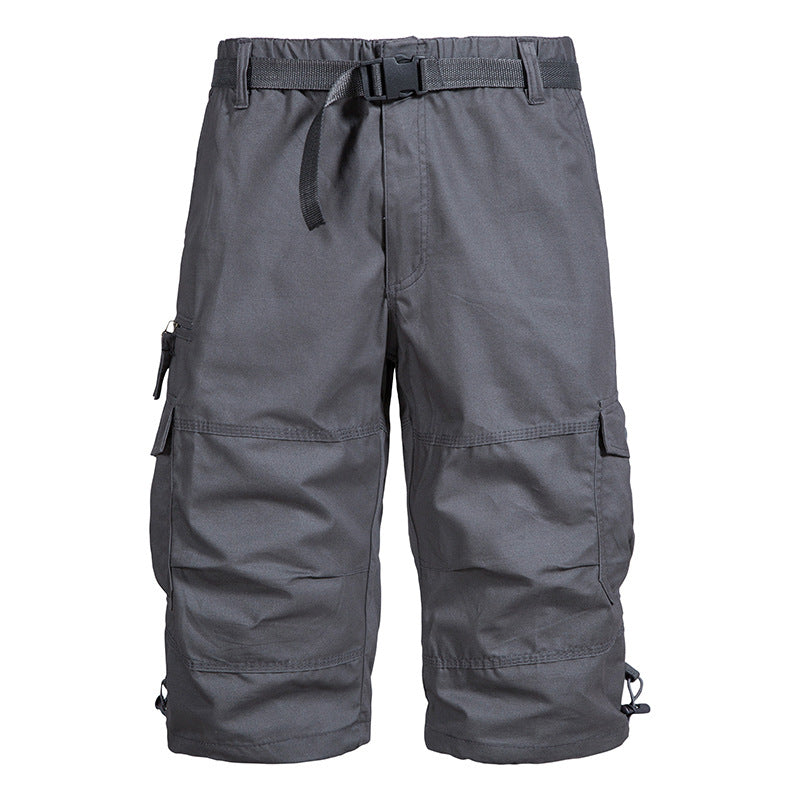 Summer Thin Men's Five-point Pants Loose Straight All-match Seven-point Trendy Brand Thin Casual Workwear Shorts for Men