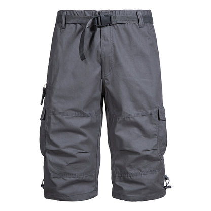 Summer Thin Men's Five-point Pants Loose Straight All-match Seven-point Trendy Brand Thin Casual Workwear Shorts for Men