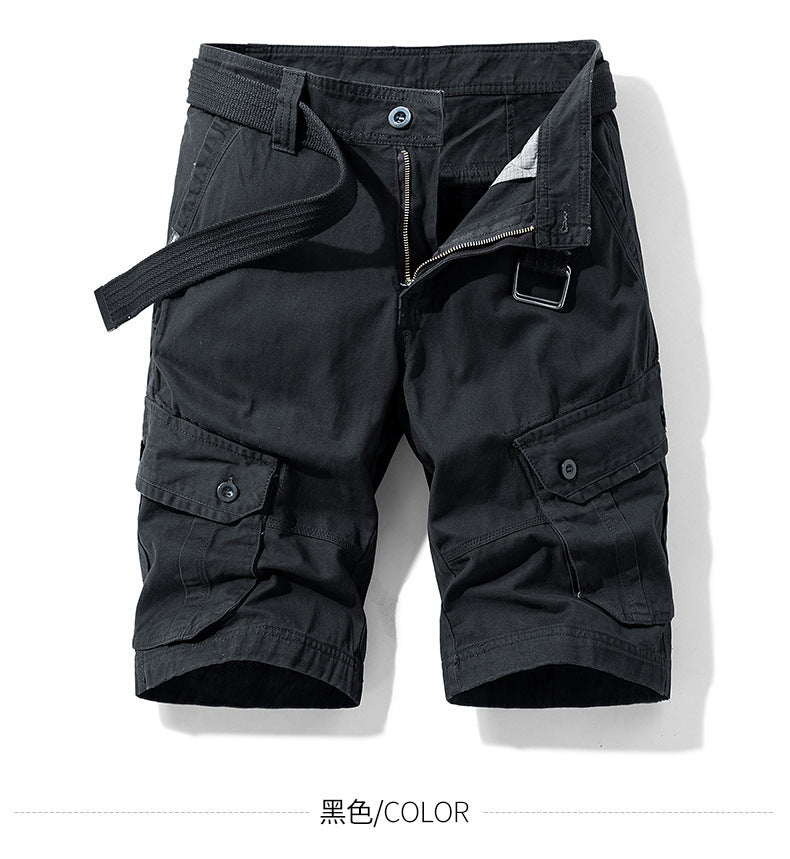 Foreign trade shorts men's summer straight shorts men's loose plus size casual pants outdoor sports tooling shorts men