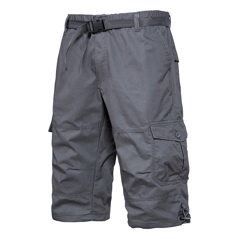 Summer Thin Men's Five-point Pants Loose Straight All-match Seven-point Trendy Brand Thin Casual Workwear Shorts for Men