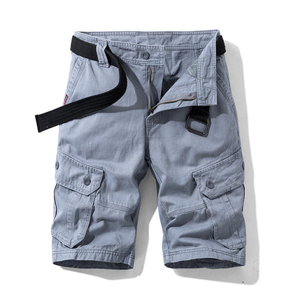 Foreign trade shorts men's summer straight shorts men's loose plus size casual pants outdoor sports tooling shorts men