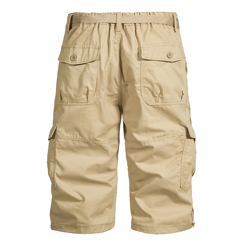 Summer Thin Men's Five-point Pants Loose Straight All-match Seven-point Trendy Brand Thin Casual Workwear Shorts for Men
