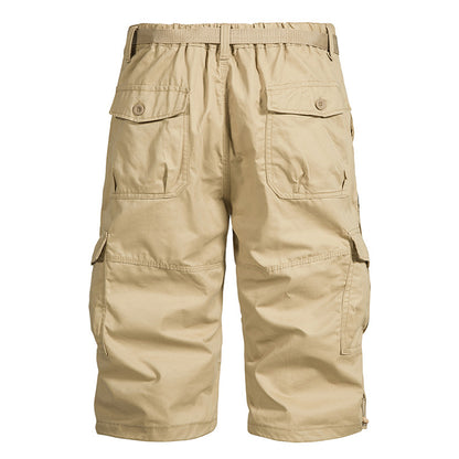Summer Thin Men's Five-point Pants Loose Straight All-match Seven-point Trendy Brand Thin Casual Workwear Shorts for Men