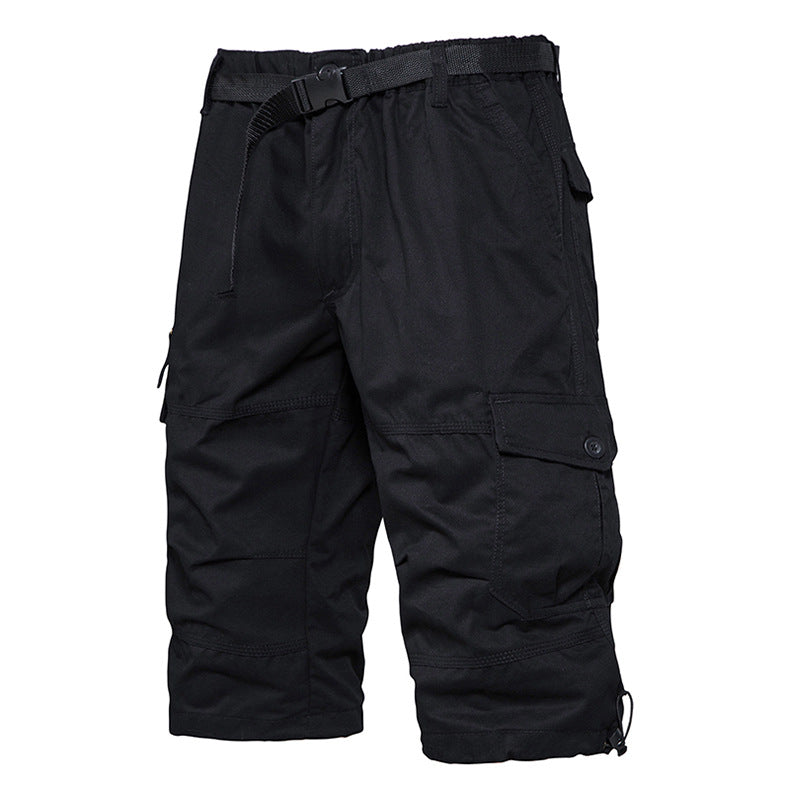 Summer Thin Men's Five-point Pants Loose Straight All-match Seven-point Trendy Brand Thin Casual Workwear Shorts for Men