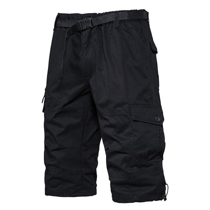 Summer Thin Men's Five-point Pants Loose Straight All-match Seven-point Trendy Brand Thin Casual Workwear Shorts for Men