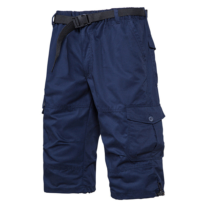 Summer Thin Men's Five-point Pants Loose Straight All-match Seven-point Trendy Brand Thin Casual Workwear Shorts for Men
