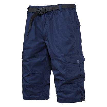 Summer Thin Men's Five-point Pants Loose Straight All-match Seven-point Trendy Brand Thin Casual Workwear Shorts for Men