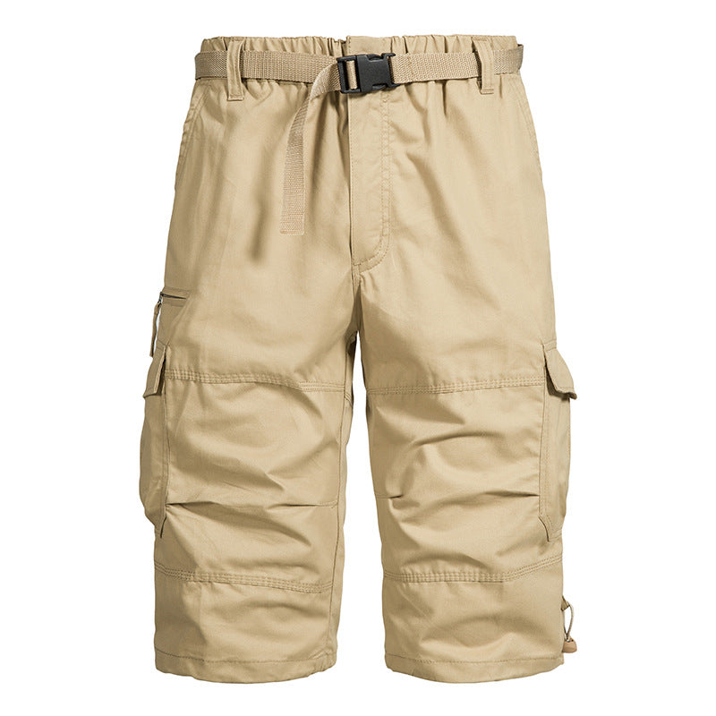Summer Thin Men's Five-point Pants Loose Straight All-match Seven-point Trendy Brand Thin Casual Workwear Shorts for Men