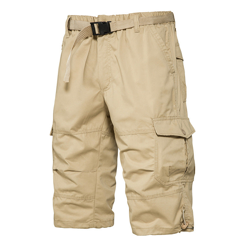 Summer Thin Men's Five-point Pants Loose Straight All-match Seven-point Trendy Brand Thin Casual Workwear Shorts for Men