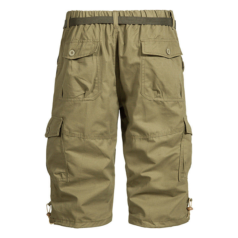 Summer Thin Men's Five-point Pants Loose Straight All-match Seven-point Trendy Brand Thin Casual Workwear Shorts for Men