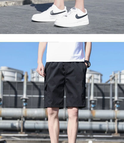 Cargo Shorts Men's Outer Wear Summer Sports Trendy Brand Student Loose All-match Fashionable Men's Casual Five-point Pants Men's