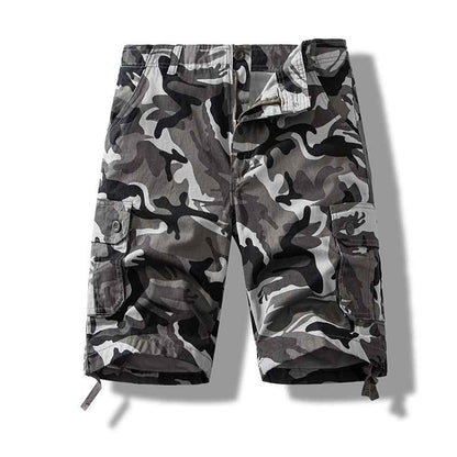 Summer sports shorts men's fifth pants workwear multi-pocket loose plus size casual middle pants cotton wear-resistant fashion brand