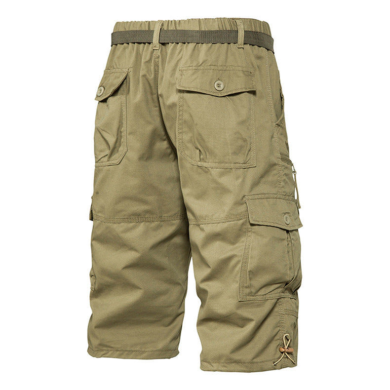 Summer Thin Men's Five-point Pants Loose Straight All-match Seven-point Trendy Brand Thin Casual Workwear Shorts for Men