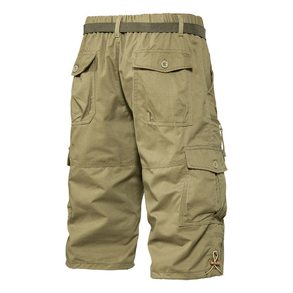 Summer Thin Men's Five-point Pants Loose Straight All-match Seven-point Trendy Brand Thin Casual Workwear Shorts for Men