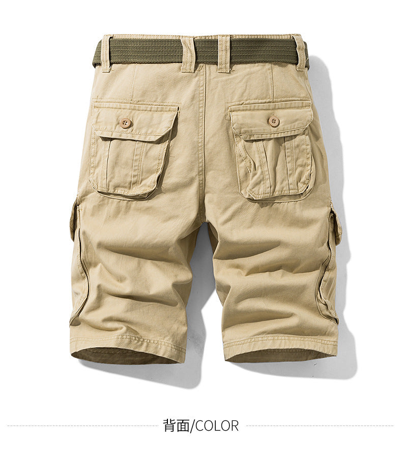 Foreign trade shorts men's summer straight shorts men's loose plus size casual pants outdoor sports tooling shorts men