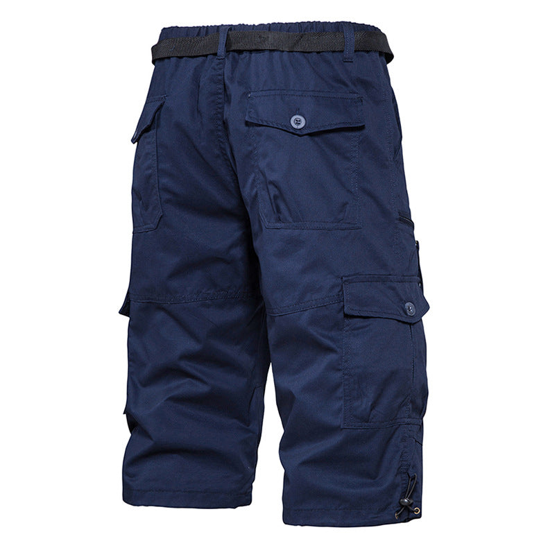 Summer Thin Men's Five-point Pants Loose Straight All-match Seven-point Trendy Brand Thin Casual Workwear Shorts for Men
