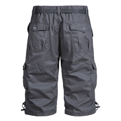 Summer Thin Men's Five-point Pants Loose Straight All-match Seven-point Trendy Brand Thin Casual Workwear Shorts for Men