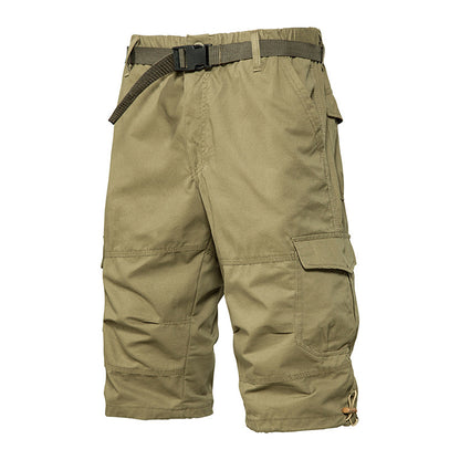Summer Thin Men's Five-point Pants Loose Straight All-match Seven-point Trendy Brand Thin Casual Workwear Shorts for Men