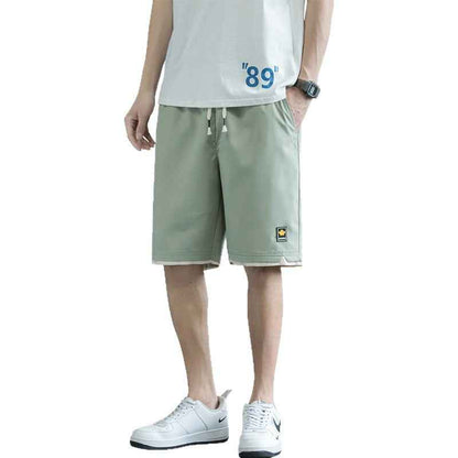 Summer New Trendy Men's Shorts Large Size Loose Fashion Versatile Youthful Popular Casual Shorts Men's Knee-Length Shorts