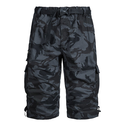 Summer Thin Men's Five-point Pants Loose Straight All-match Seven-point Trendy Brand Thin Casual Workwear Shorts for Men