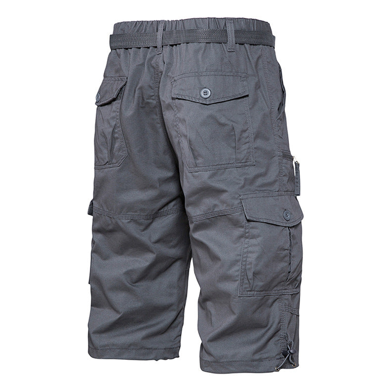 Summer Thin Men's Five-point Pants Loose Straight All-match Seven-point Trendy Brand Thin Casual Workwear Shorts for Men