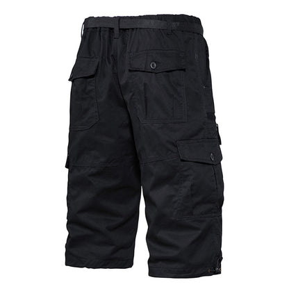 Summer Thin Men's Five-point Pants Loose Straight All-match Seven-point Trendy Brand Thin Casual Workwear Shorts for Men