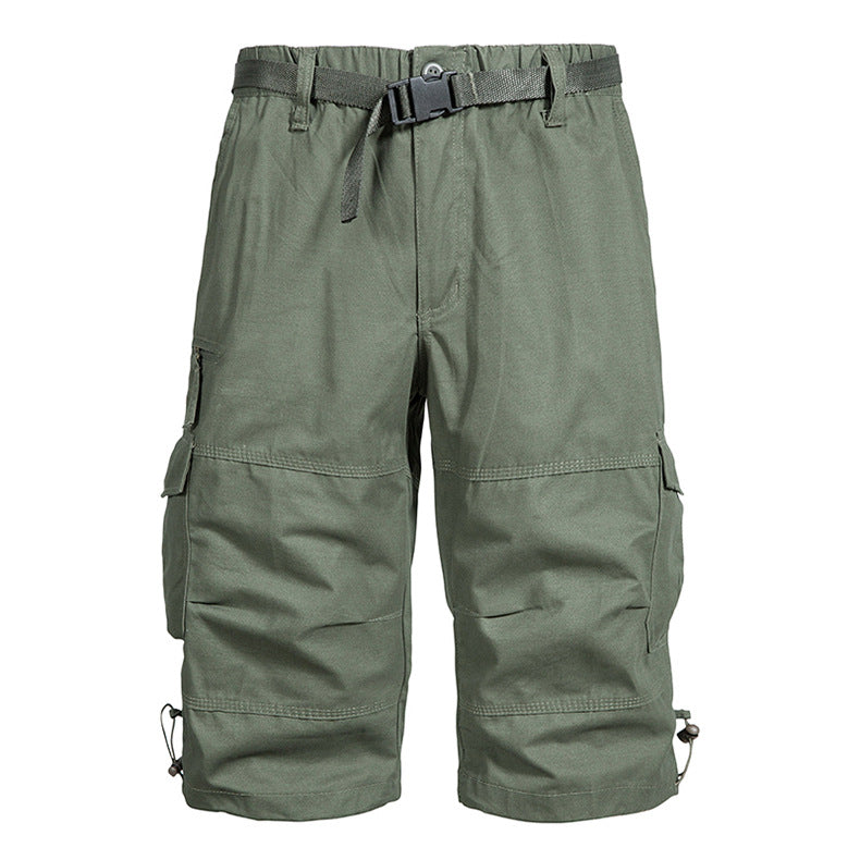 Summer Thin Men's Five-point Pants Loose Straight All-match Seven-point Trendy Brand Thin Casual Workwear Shorts for Men