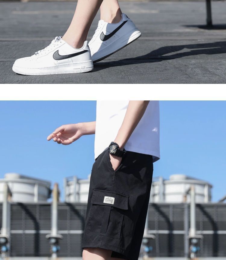 Cargo Shorts Men's Outer Wear Summer Sports Trendy Brand Student Loose All-match Fashionable Men's Casual Five-point Pants Men's