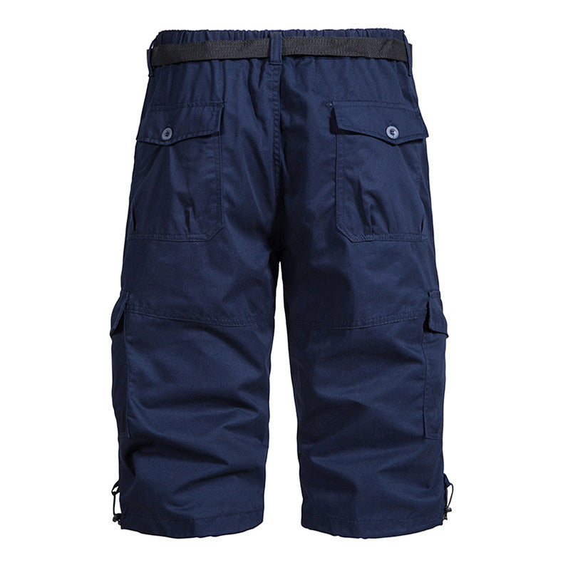 Summer Thin Men's Five-point Pants Loose Straight All-match Seven-point Trendy Brand Thin Casual Workwear Shorts for Men